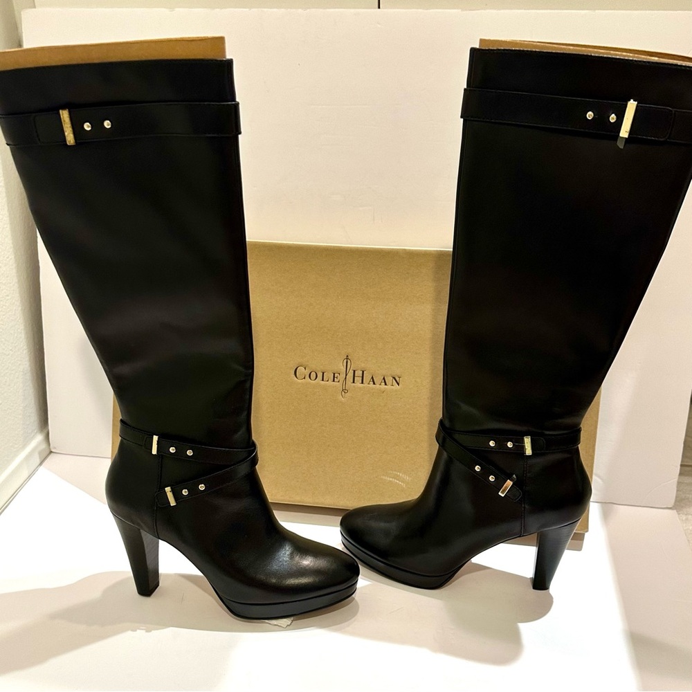 Cole Haan Women's Black Heeled Boots